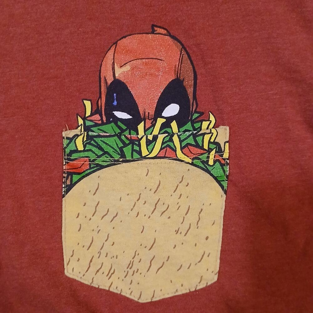 Deadpool Original Marvel Likes Tacos Graphic T-shirt Sz Medium NWT